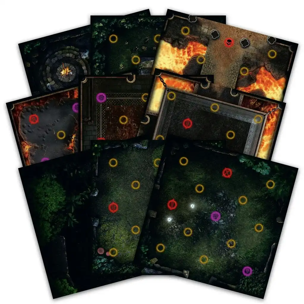 Dark Souls The Board Game - Darkroot Basin and Iron Keep Tile Set