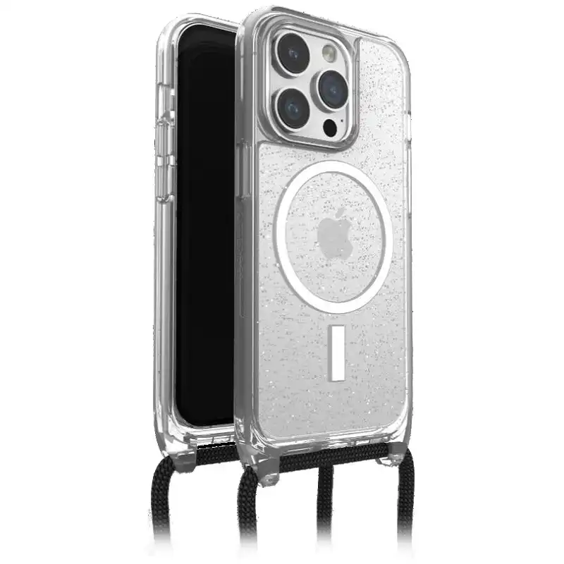 Otterbox React Necklace Case For Iphone 15 Pro Max - Stardust Clear