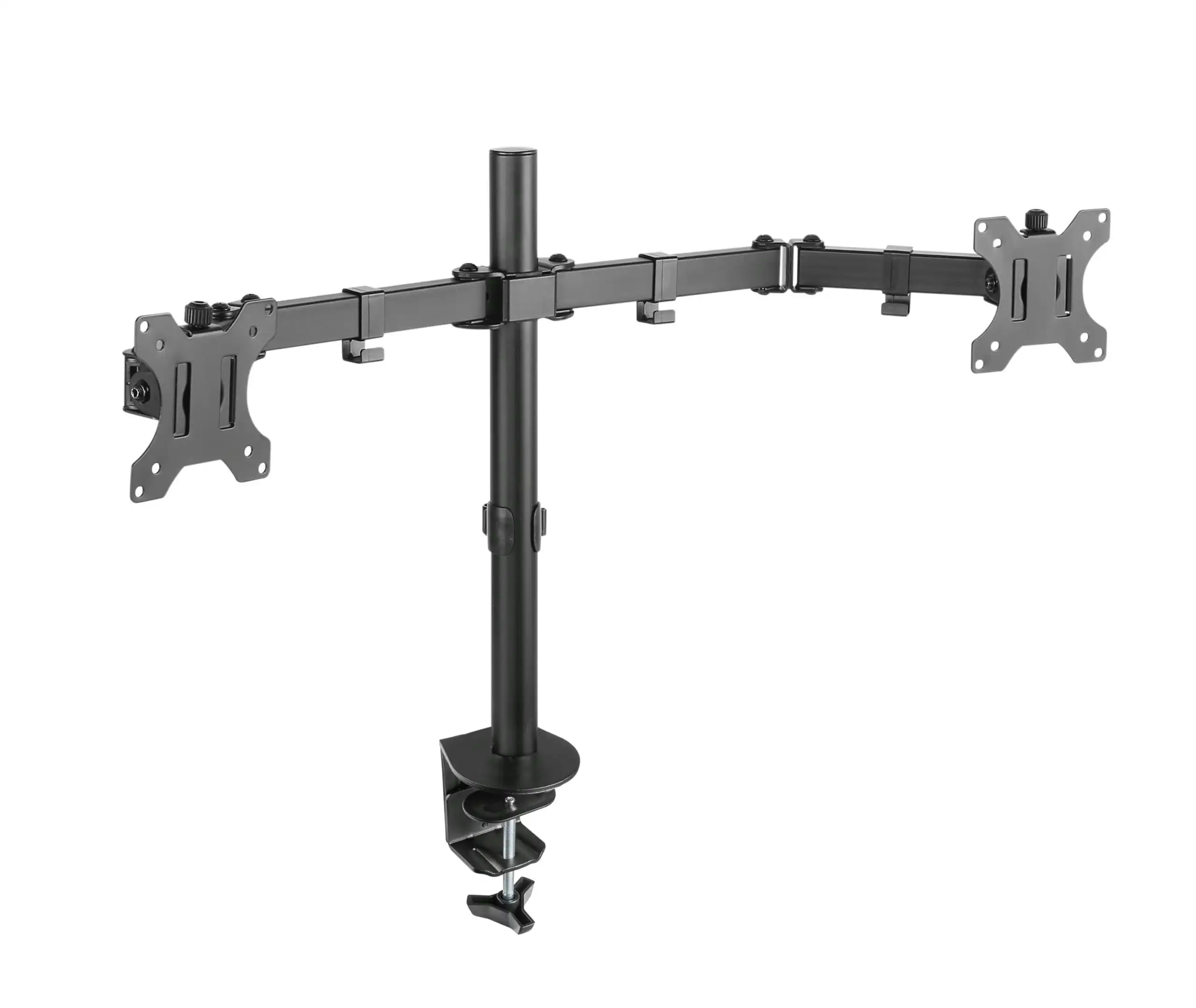 Brateck Double Joint Articulating Steel Dual Monitor Arm 13  -32