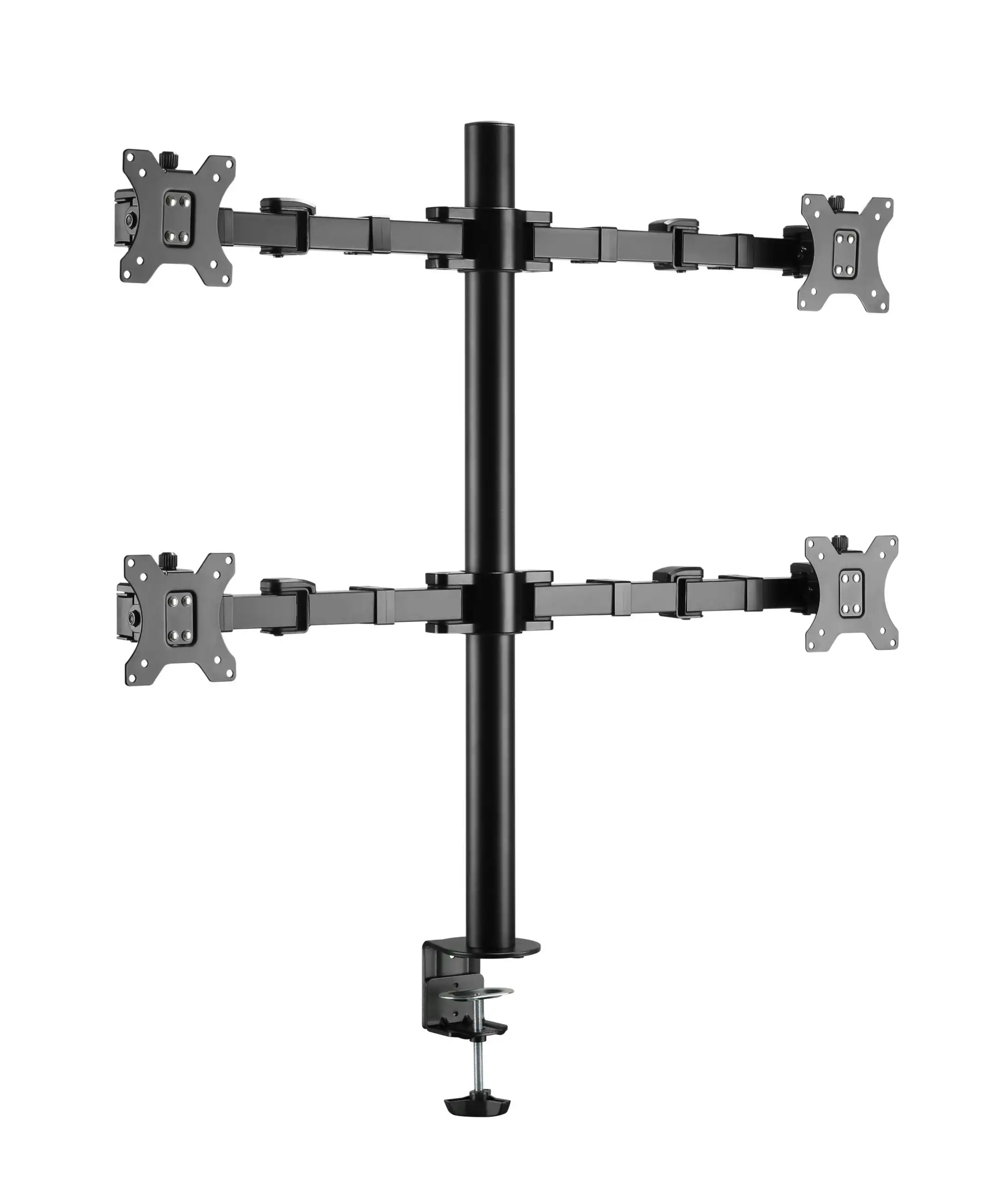Brateck Quad Monitors Affordable Steel Articulating Monitor Arm