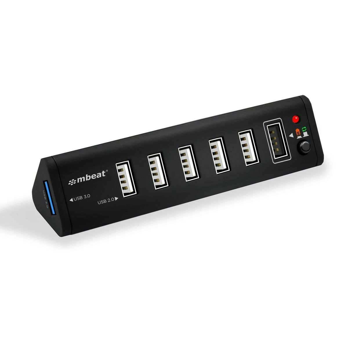 mBeat 7 Port Usb 3.0 & Usb 2.0 Hub - Black