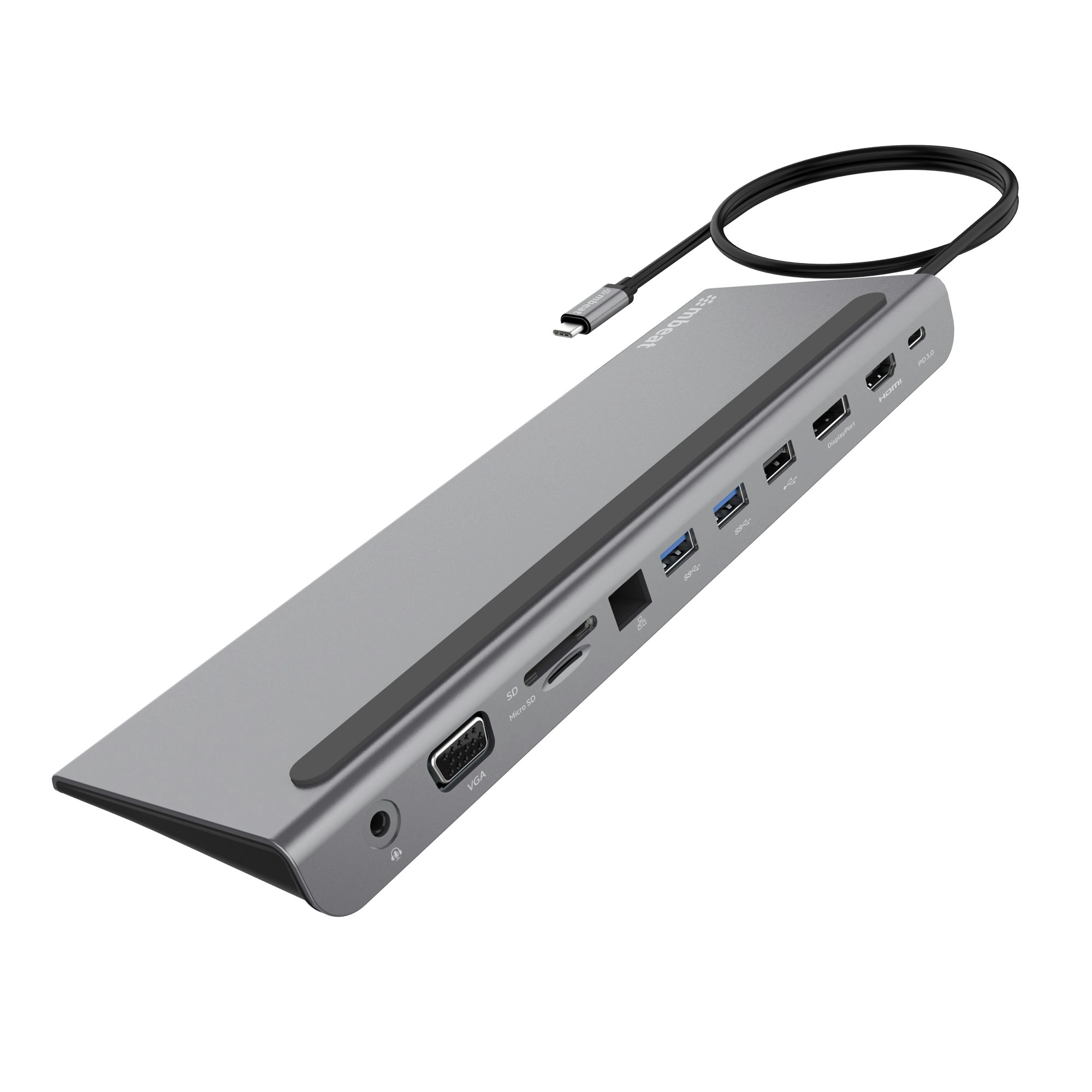 mBeat Elite Triple Display Usb-c Docking Station - Grey