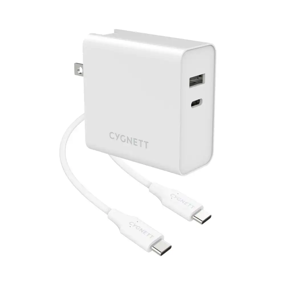 Cygnett Powerplus Dual Wall Charger 60w - White