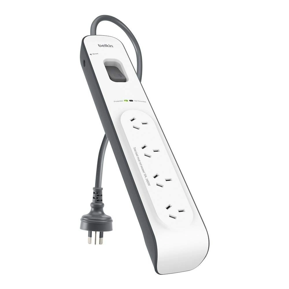 Belkin 4-outlet Surge Protection Strip With 2m Power Cord