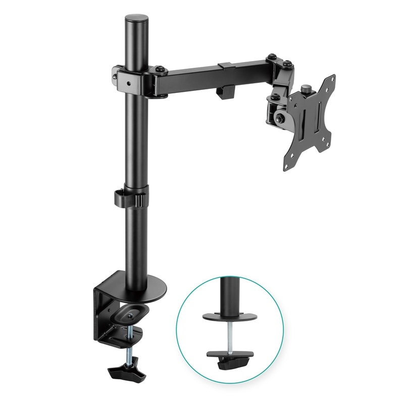 mBeat Activiva Ergolife Single Screen Double Monitor Arm - Black