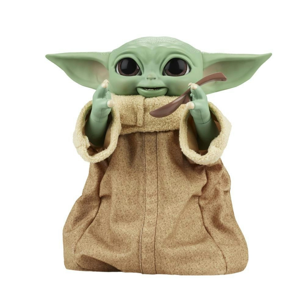 Star Wars Galactic Snackin Grogu 9.25-inch-tall Animatronic Toy Over 40 Sound And Motion Combinations Ages 4 And Up  Hasbro