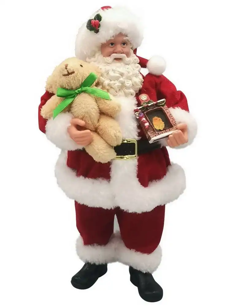 Cotton Candy - Xmas 28cm Standing Santa Clause Teddy