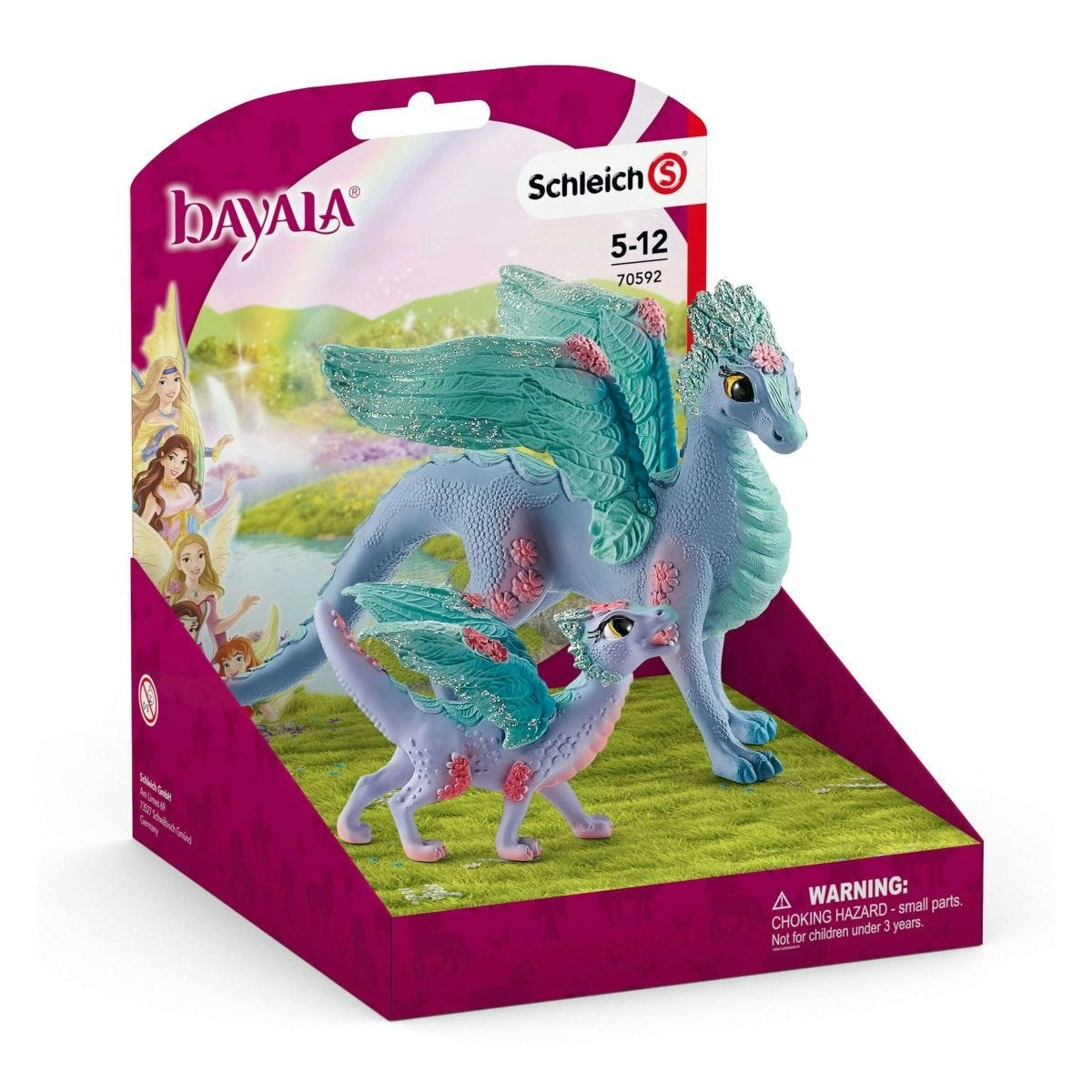 Schleich - Flower Dragon And Baby Figurine