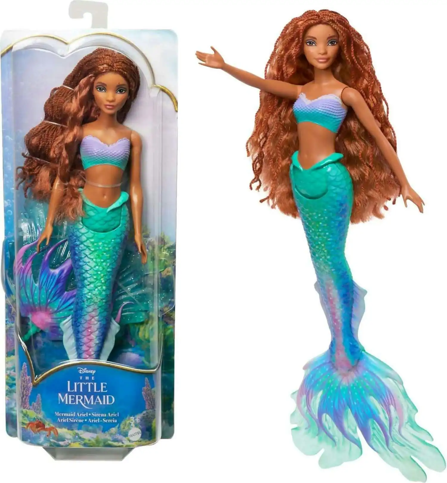 Disney - The Little Mermaid Ariel Doll Mermaid Fashion Doll Inspired By The Movie - Mattel