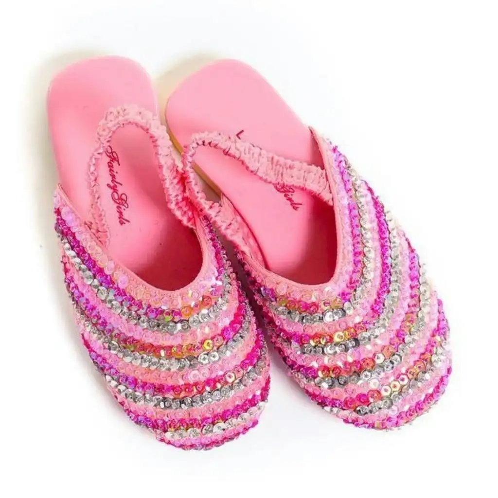 Fairy Girls - Costume Princess Slides Pink Small
