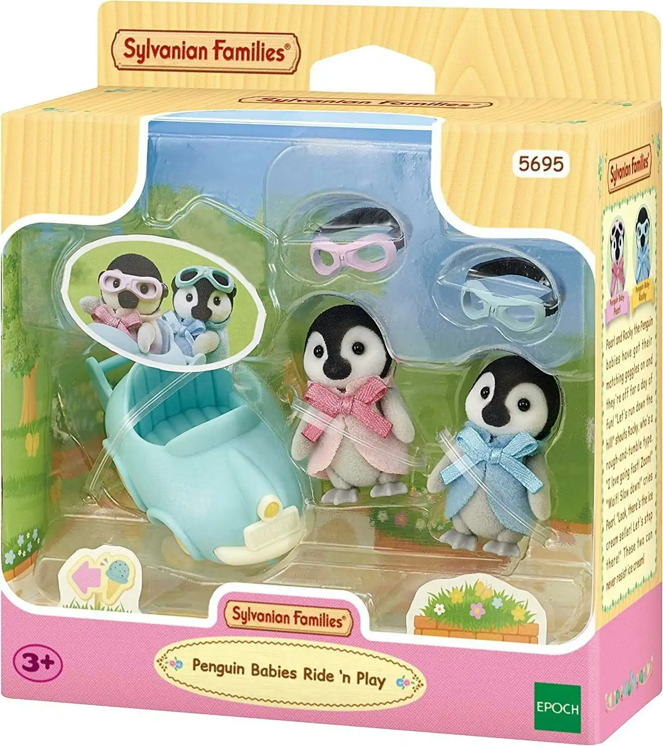 Sylvanian Families - Penguin Babies Ride N' Play  Animal Doll Playset