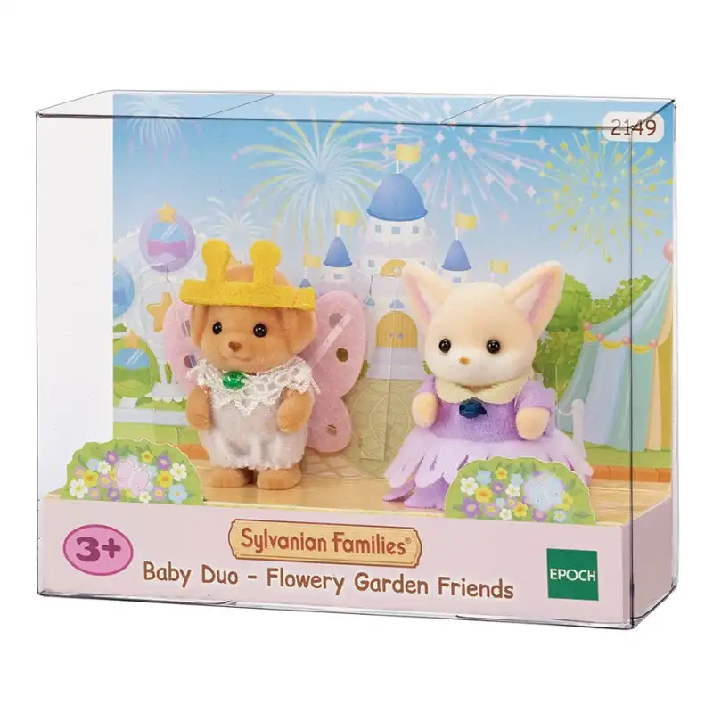 Sylvanian Families - Baby Duo Flowery Garden Friends Animal Doll Playset