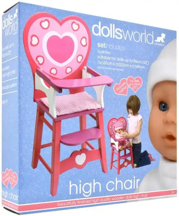 DollsWorld - Wooden High Chair