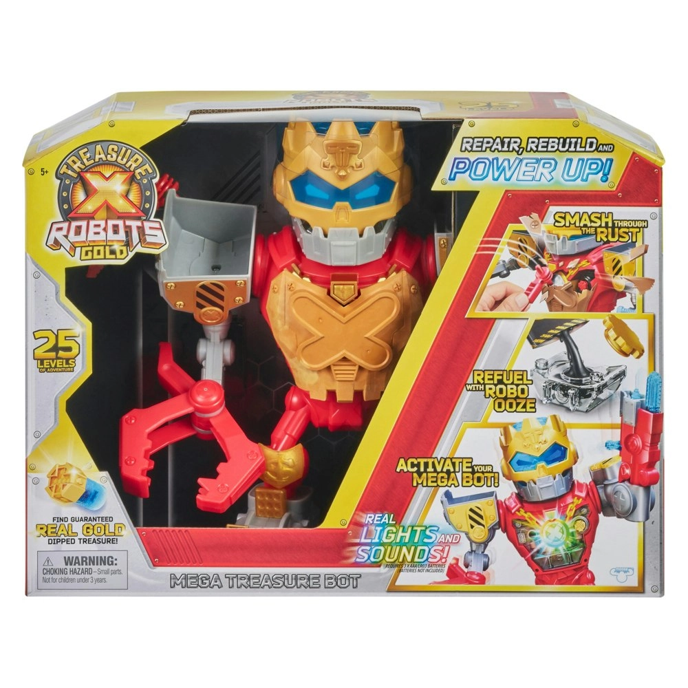 Treasure X - Robots Gold   Mega Treasure Bot With Real Lights And Sounds