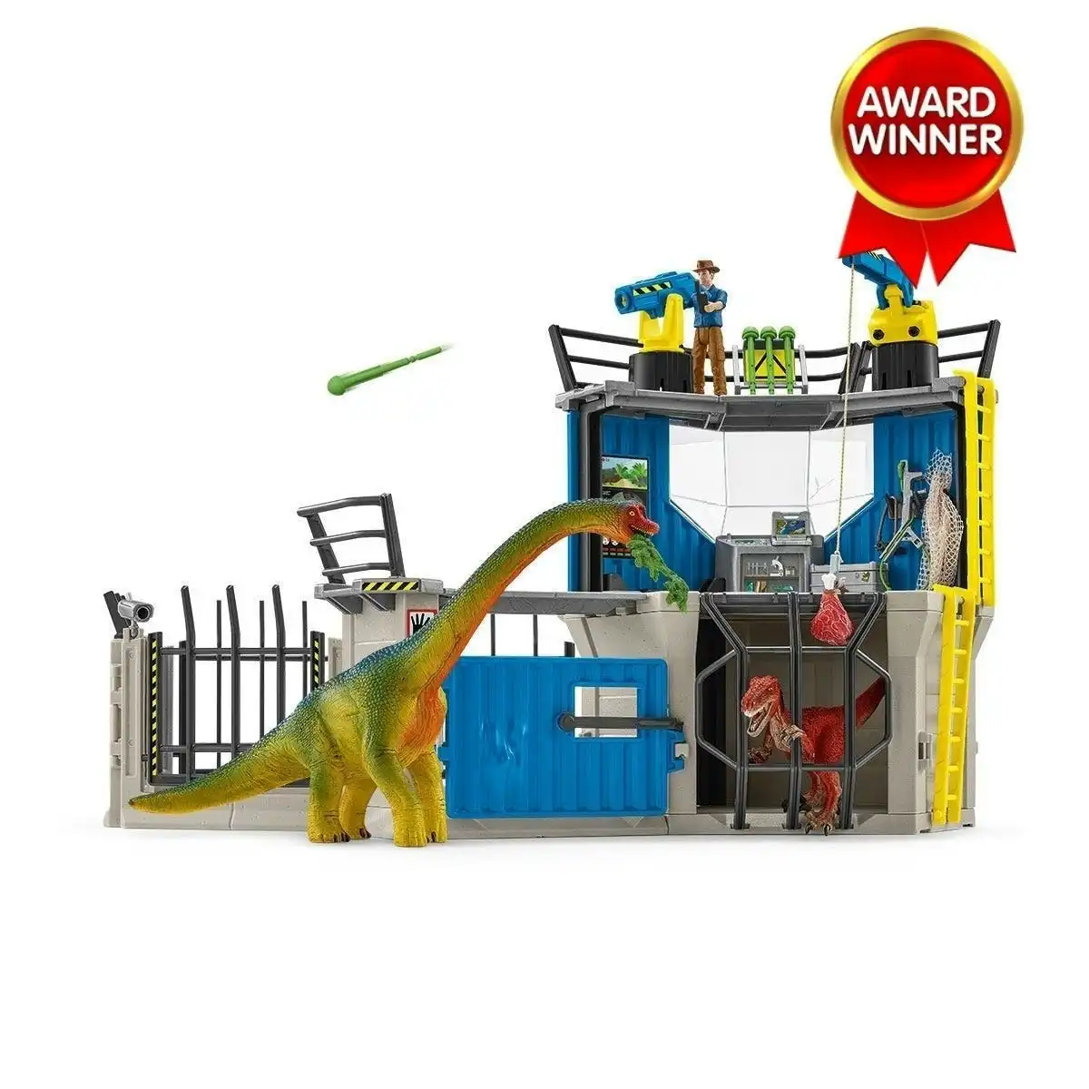 Schleich - Large Dino Research Station  Dinosaur Figurine Animal Playset