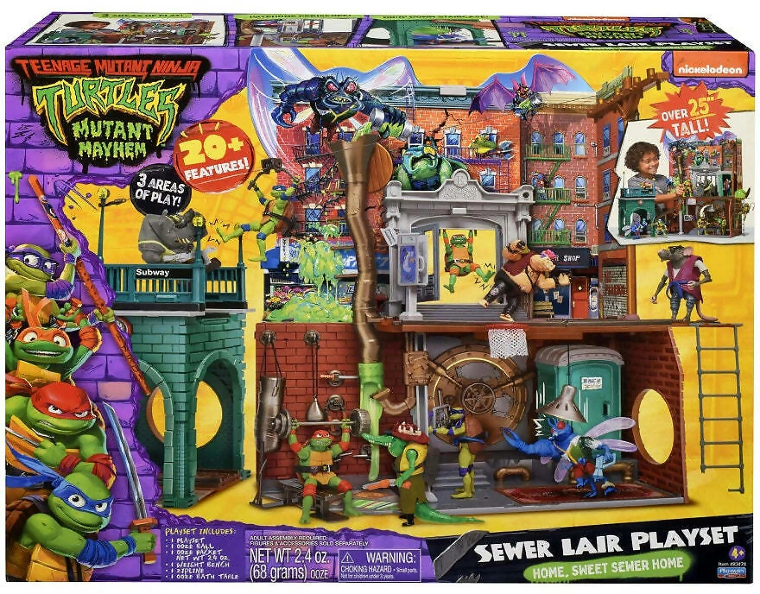 Tmnt Teenage Mutant Ninja Turtles - Mutant Mayhem Sewer Lair Playset