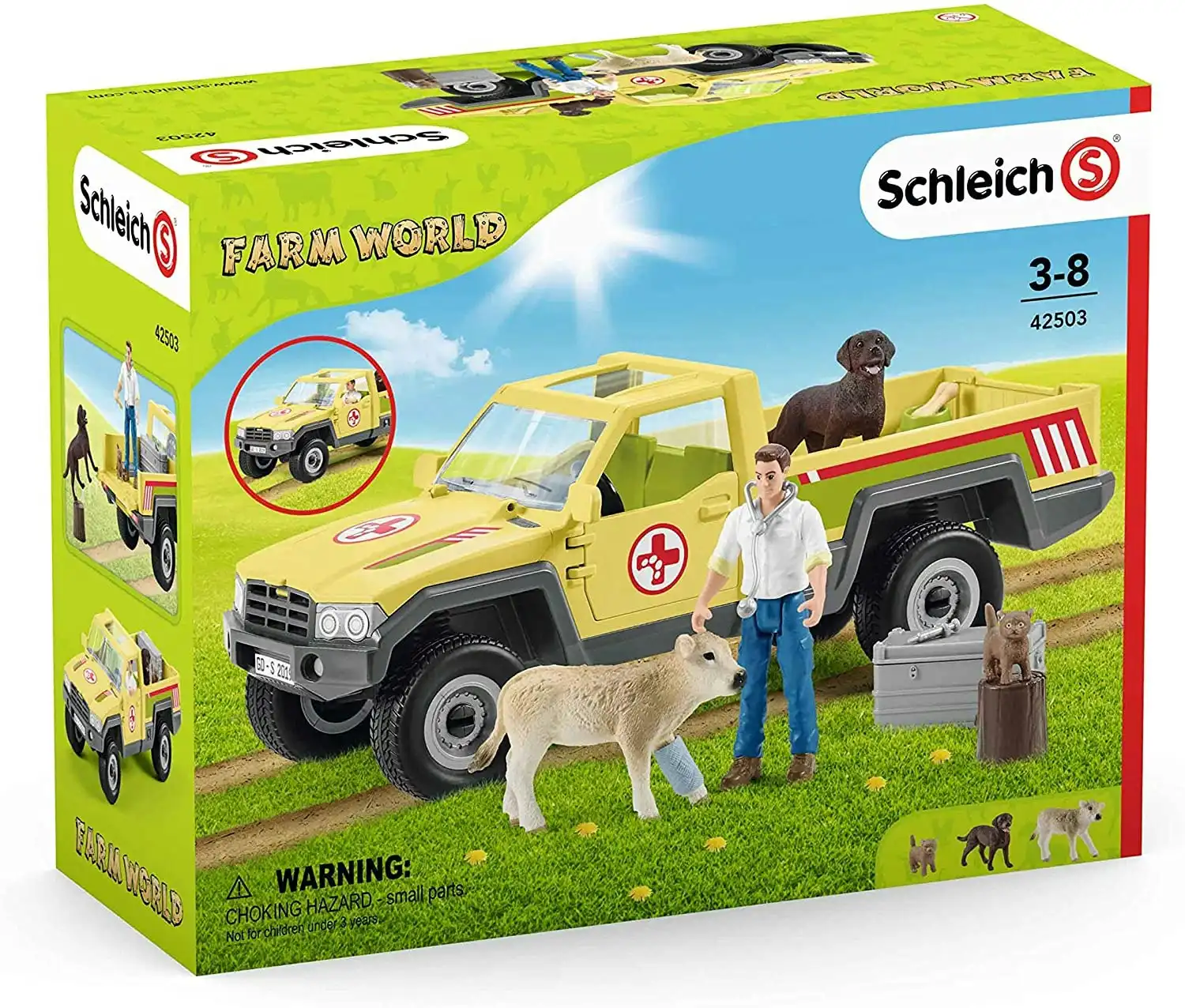 Schleich - Veterinarian Visit At The Farm Expansion Set Animal Playset