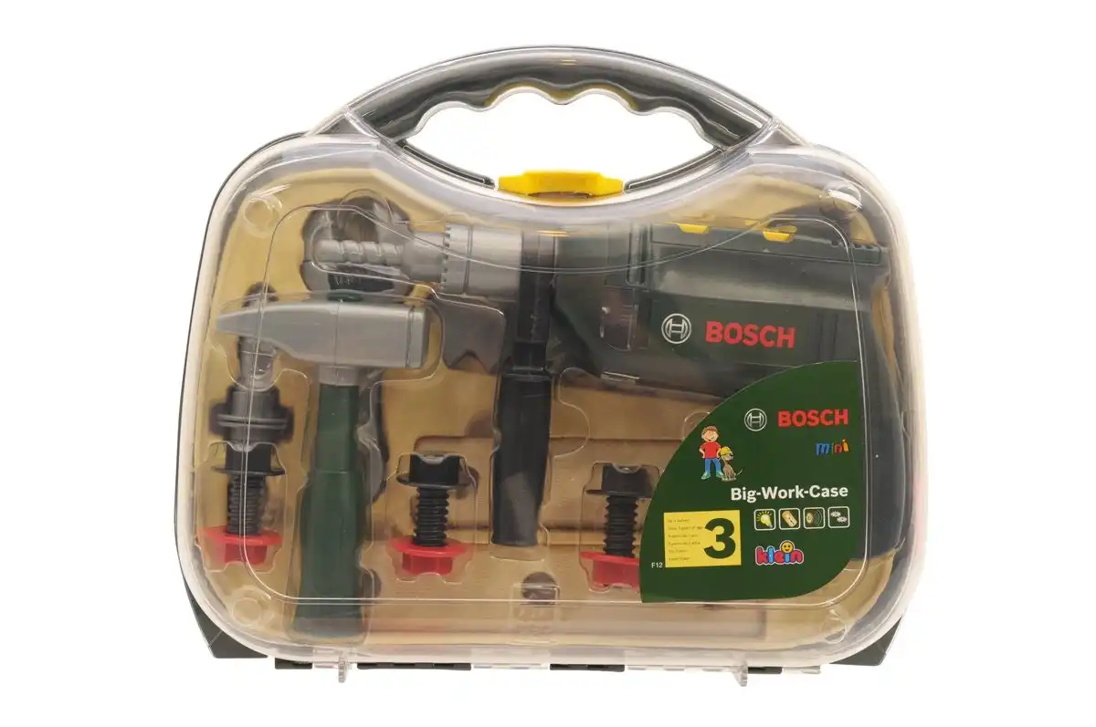 Bosch Mini - Toy Tool Case With Hammer Drill