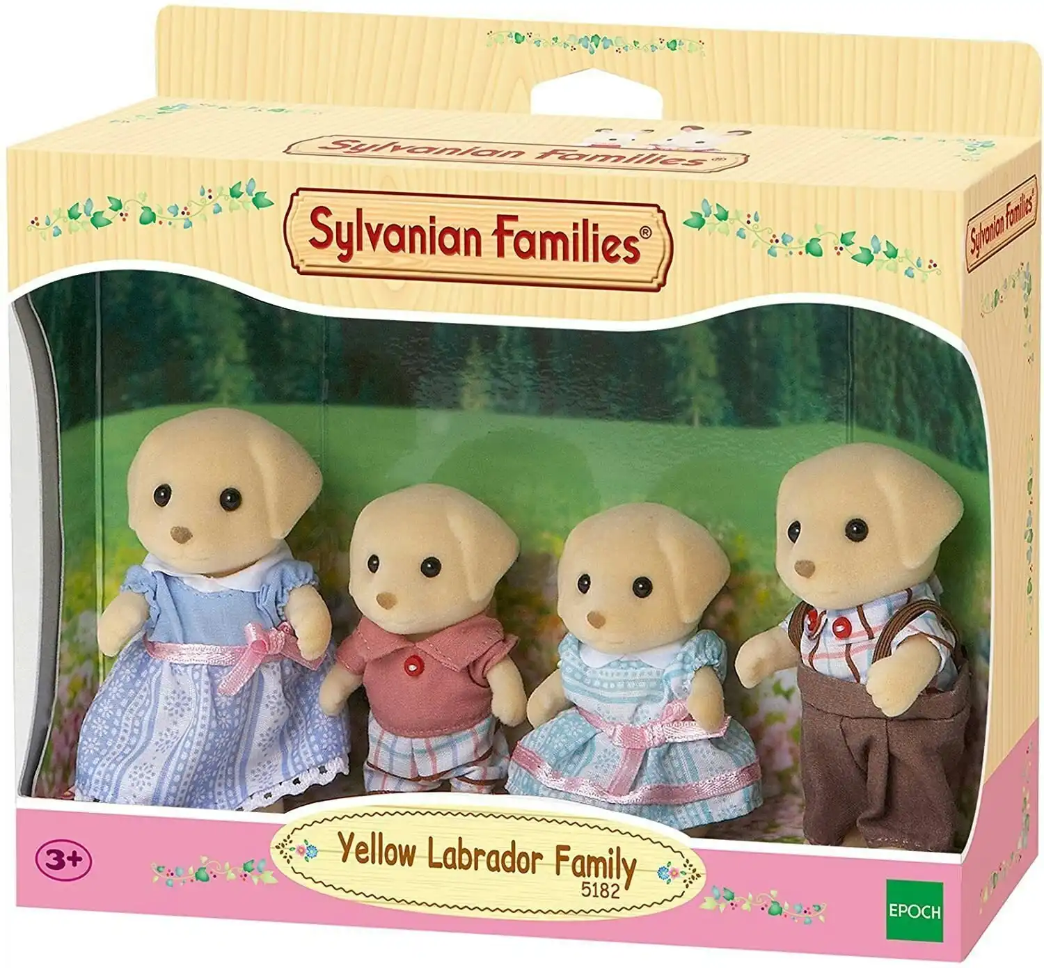 Sylvanian Families - Yellow Labrador Family Animal Doll Playset