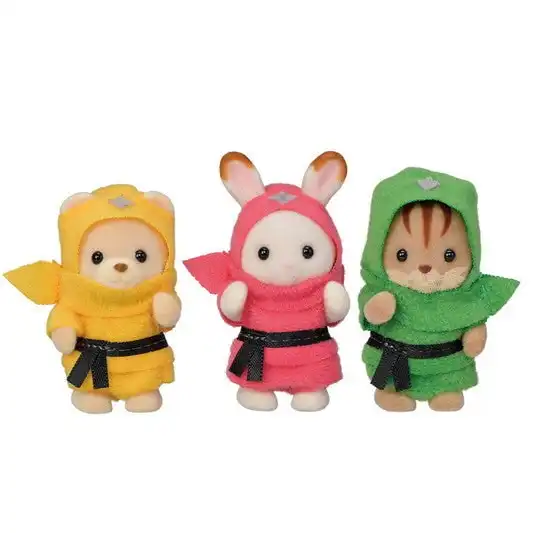 Sylvanian Families - Baby Trio (ninja) Animal Doll Playset