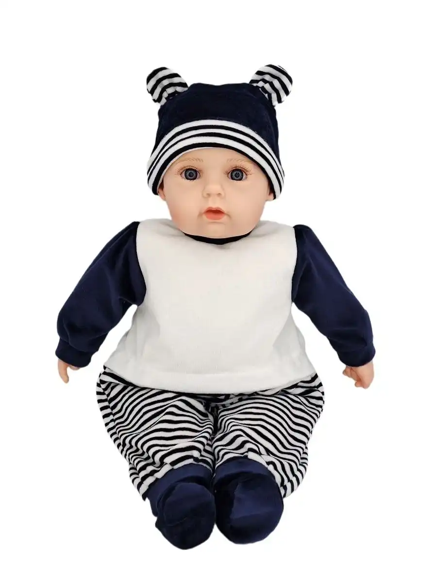 Cotton Candy -  Baby Doll Lee With Navy/white Outfit Soft Body 50cm