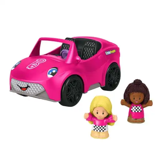 Barbie Little People Toy Car With Music Sounds And 2 Figures Convertible Toddler Toys