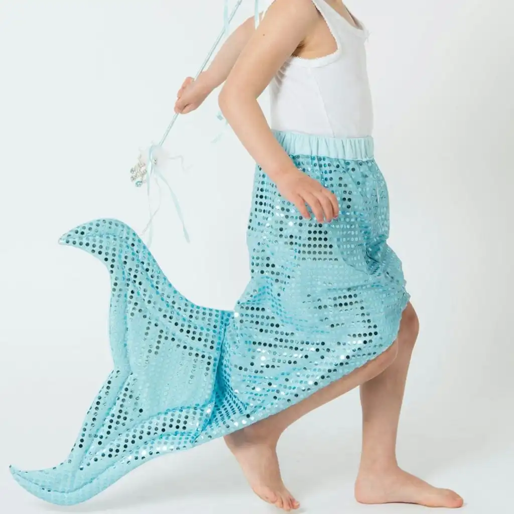Fairy Girls - Mermaidia Skirt Blue - Costume One Size Fits 3-10yrs