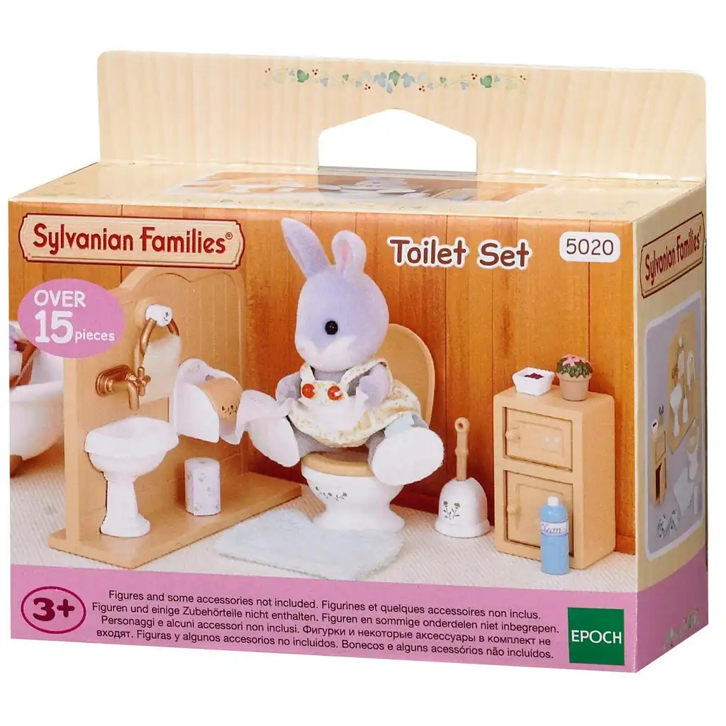 Sylvanian Families - Toilet Set Animal Doll Playset