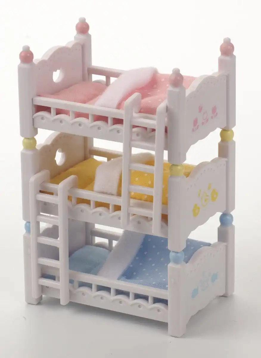 Sylvanian Families - Triple Bunk Beds Animal Doll Playset