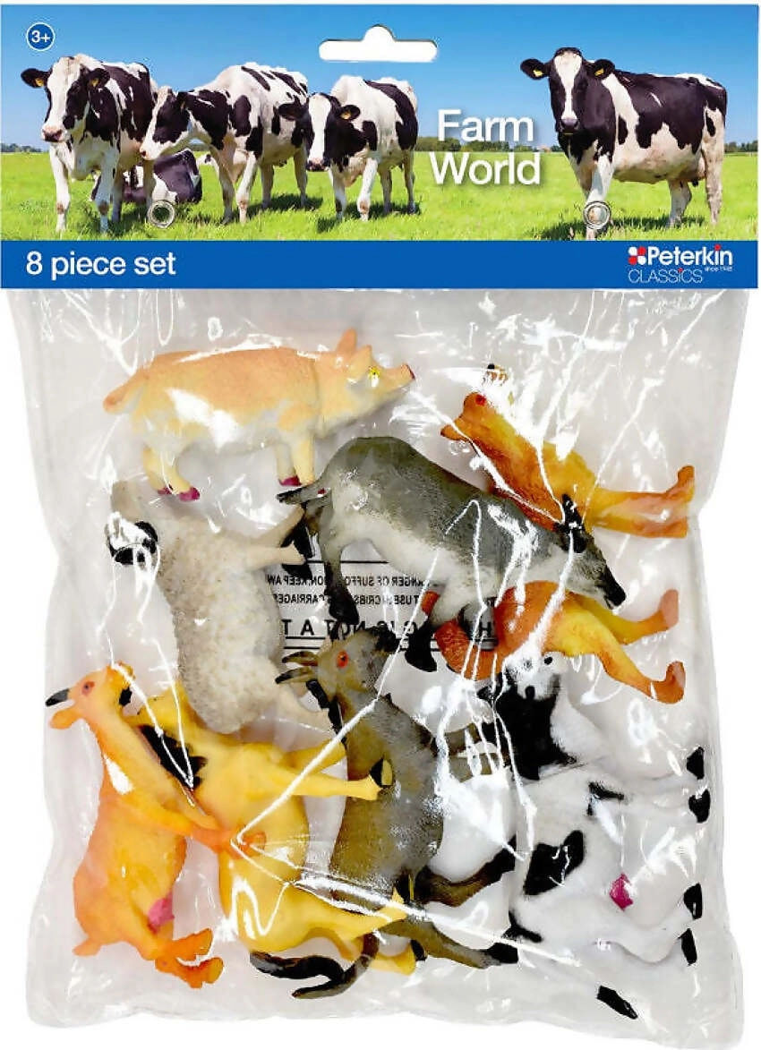 Peterkin Classics - Farm World 8 Piece Figure Set