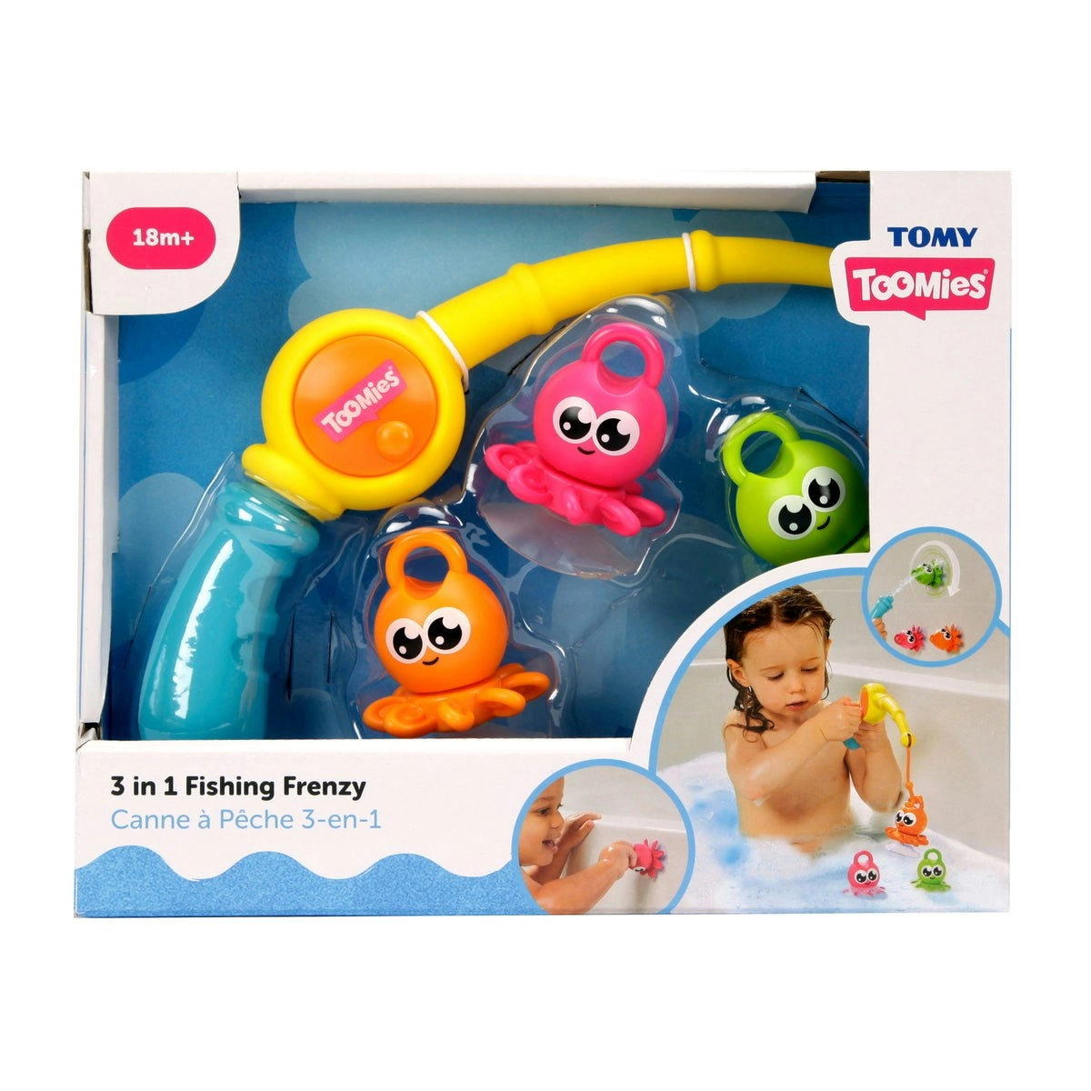 TOMY - 3 In 1 Fishing Frenzy Bathtime Playset