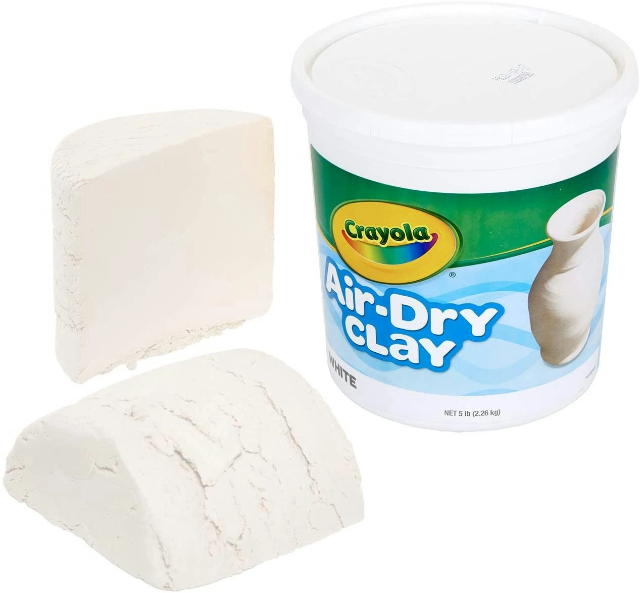 Crayola Air Dry Clay White 2.5kg Bucket No Bake Clay For Kids