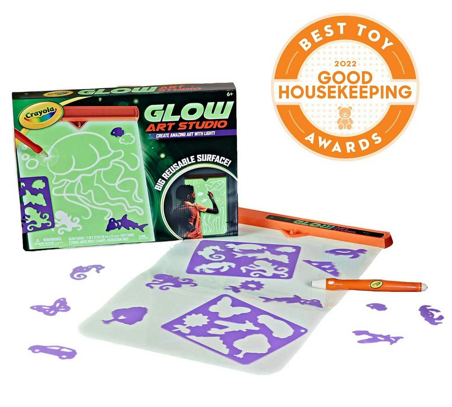 Crayola Glow Art Studio Glow in the Dark Canvas