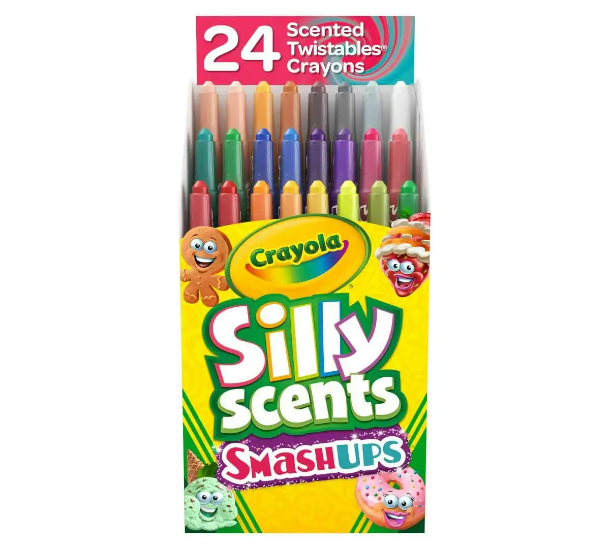 Crayola - Silly Scents Smash Ups Twistables Scented Crayons 24 Count