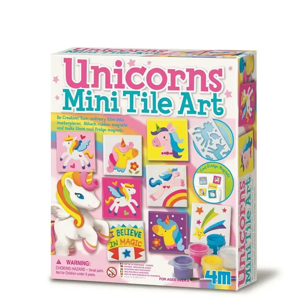 4m - Creative Craft - Mini Tile Art - Unicorns - Johnco