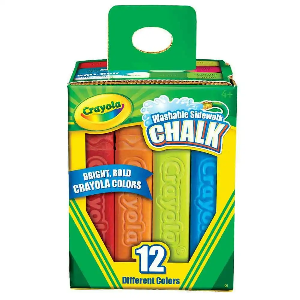Crayola - 12 Pack Sidewalk Chalk Boxed