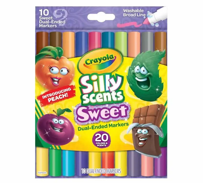 Crayola - Silly Scents Sweet Dual-ended Markers 10 Count