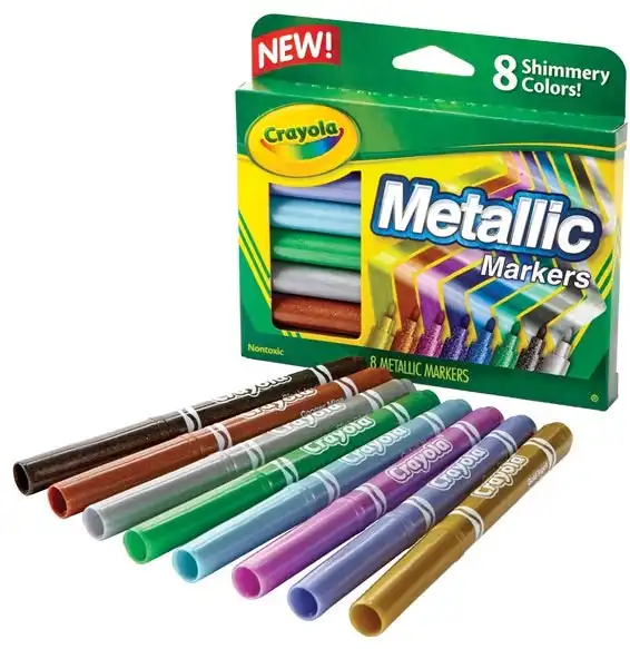Crayola Metallic Markers 8 Pack