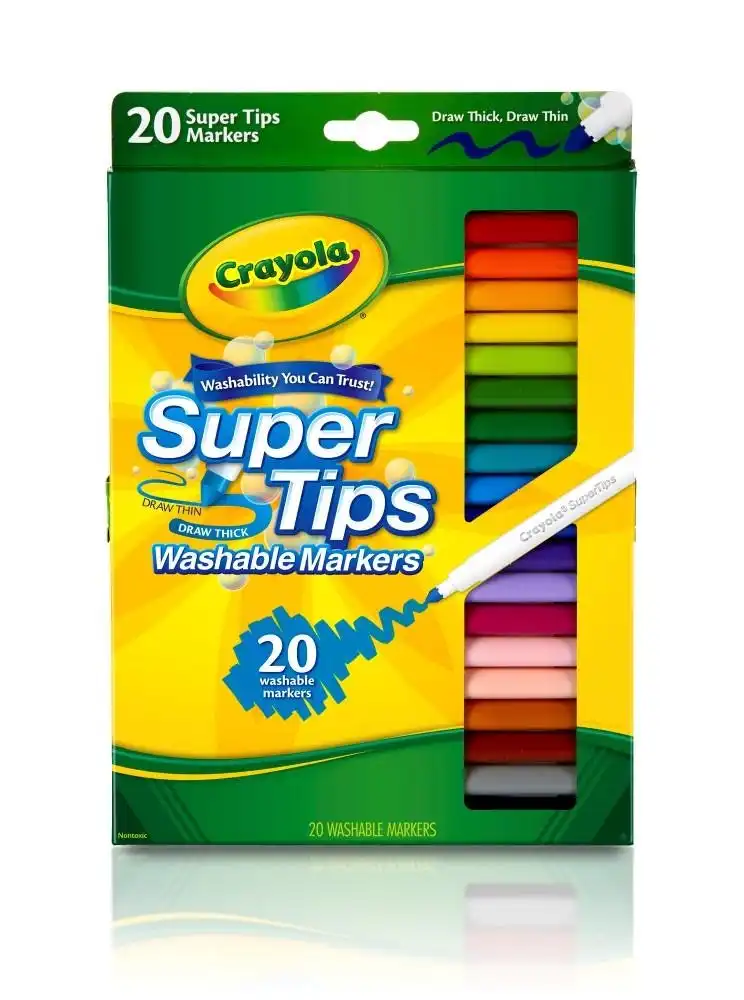 Crayola Super Tips Washable Markers - 20 Pack