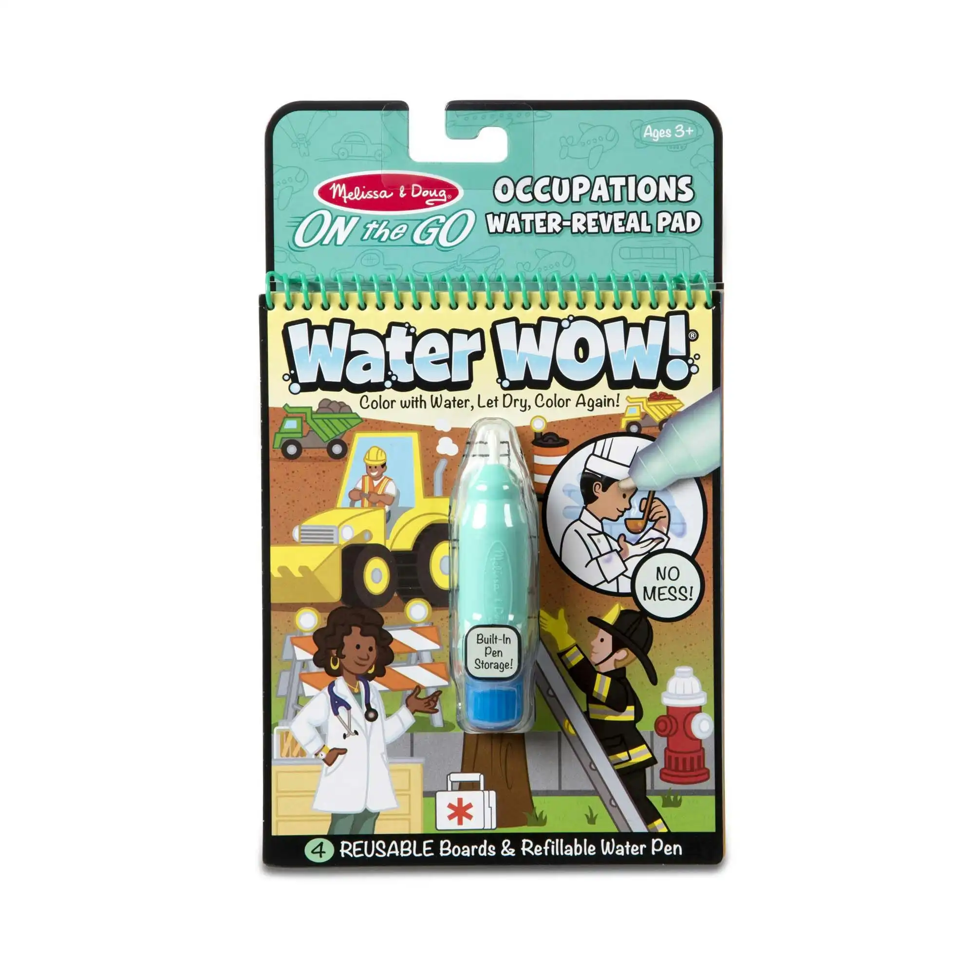 Melissa & Doug - Water Wow! Occupations - Water Reveal Pad On The Go Travel Activity