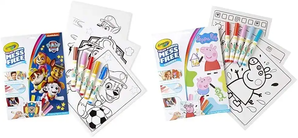 Paw Patrol - Colour Wonder Set - Mess Free Colouring Pages & Markers - Crayola