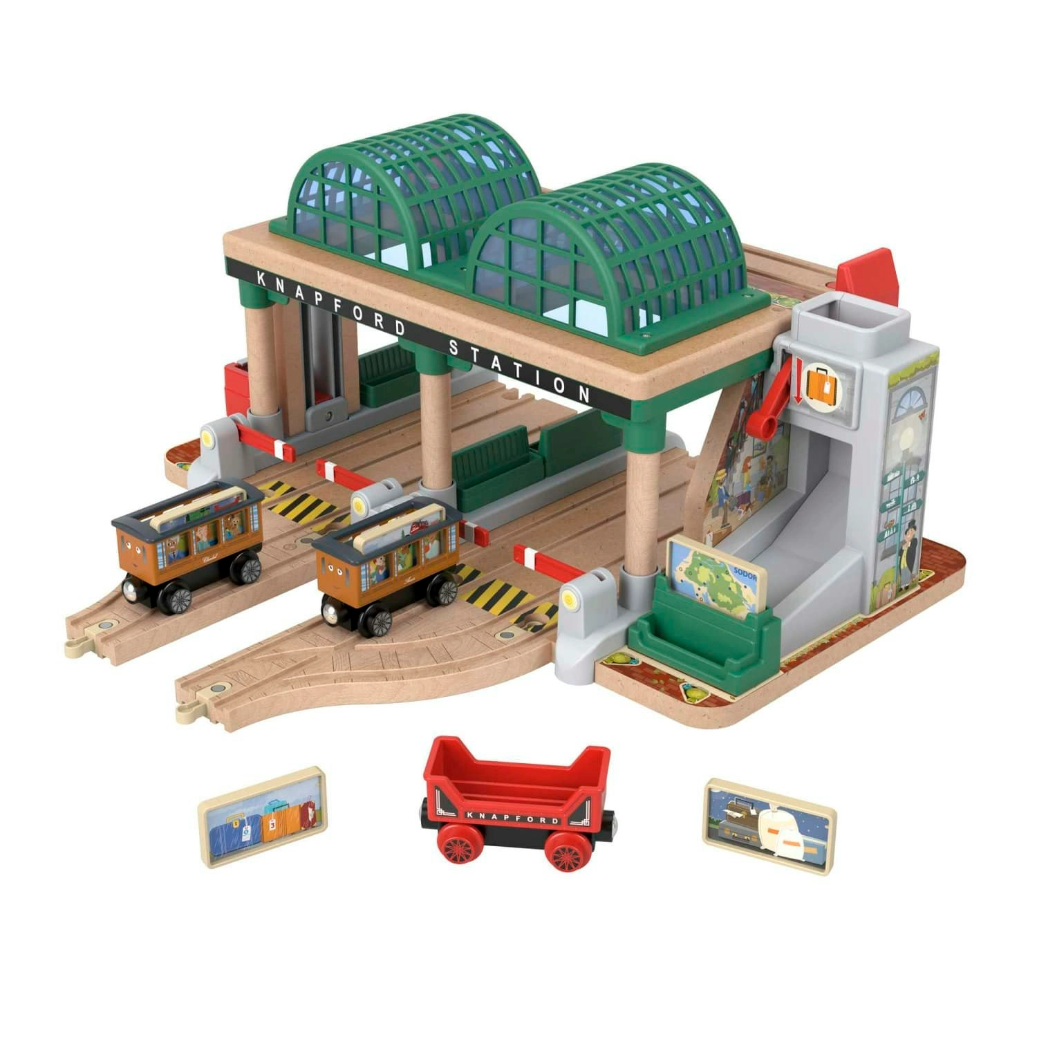 Thomas & Friends Wooden Railway Knapford Station Passenger Pickup Playset