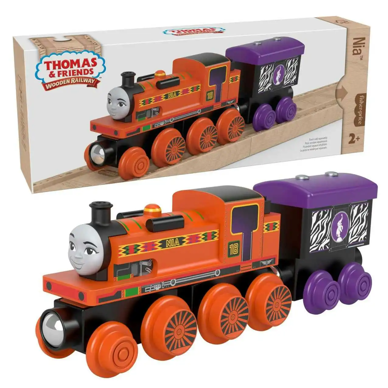 Thomas & Friends Wooden Railway Nia™ Engine and Coal-Car - Fisher-Price