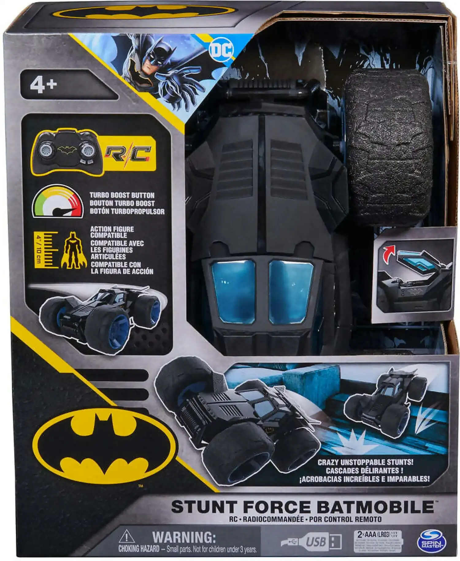 Dc - Remote Control Batman Stunt Force Batmobile