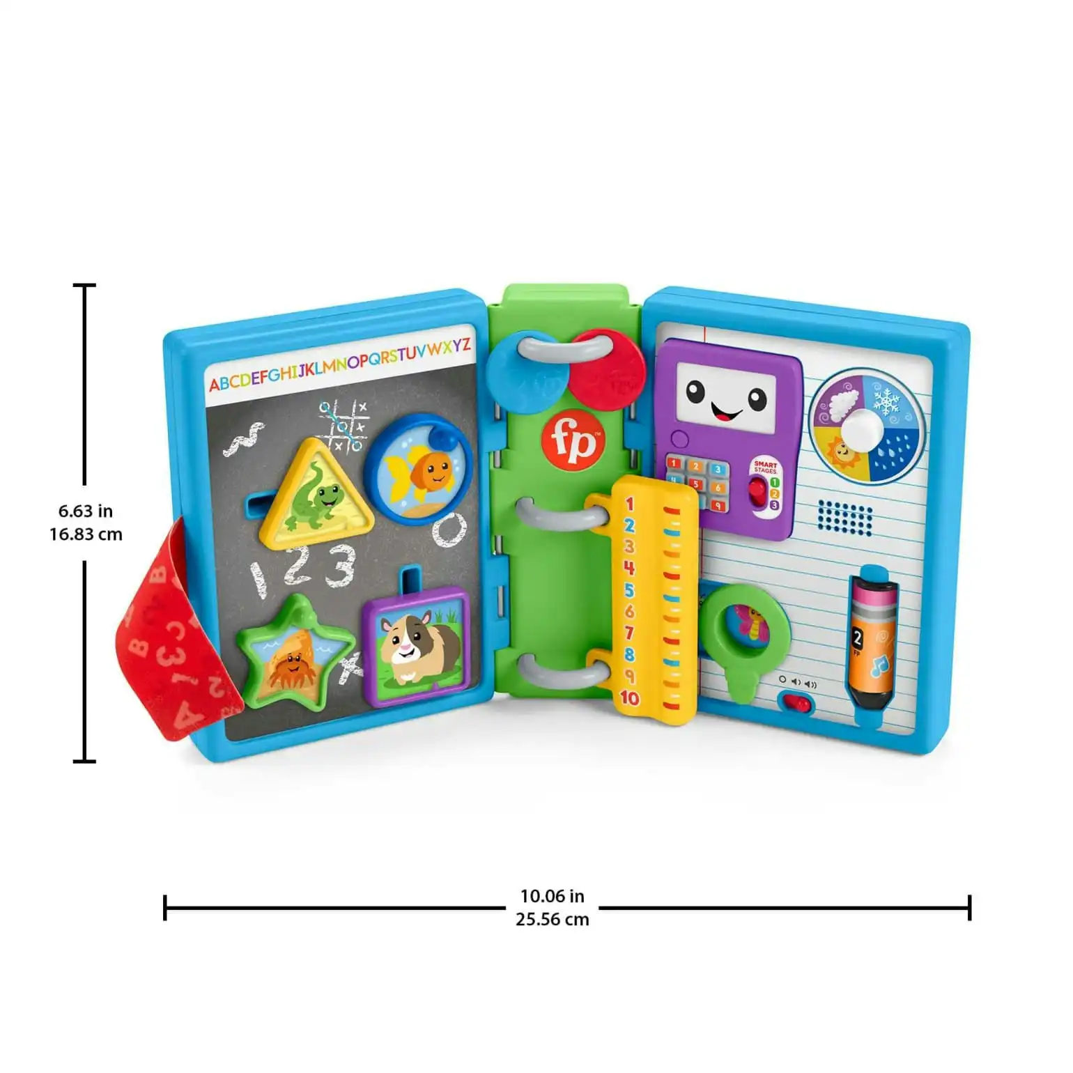 Fisher-Price - Laugh & Learn 123 Schoolbook Electronic Notebook Infant Activity Toy