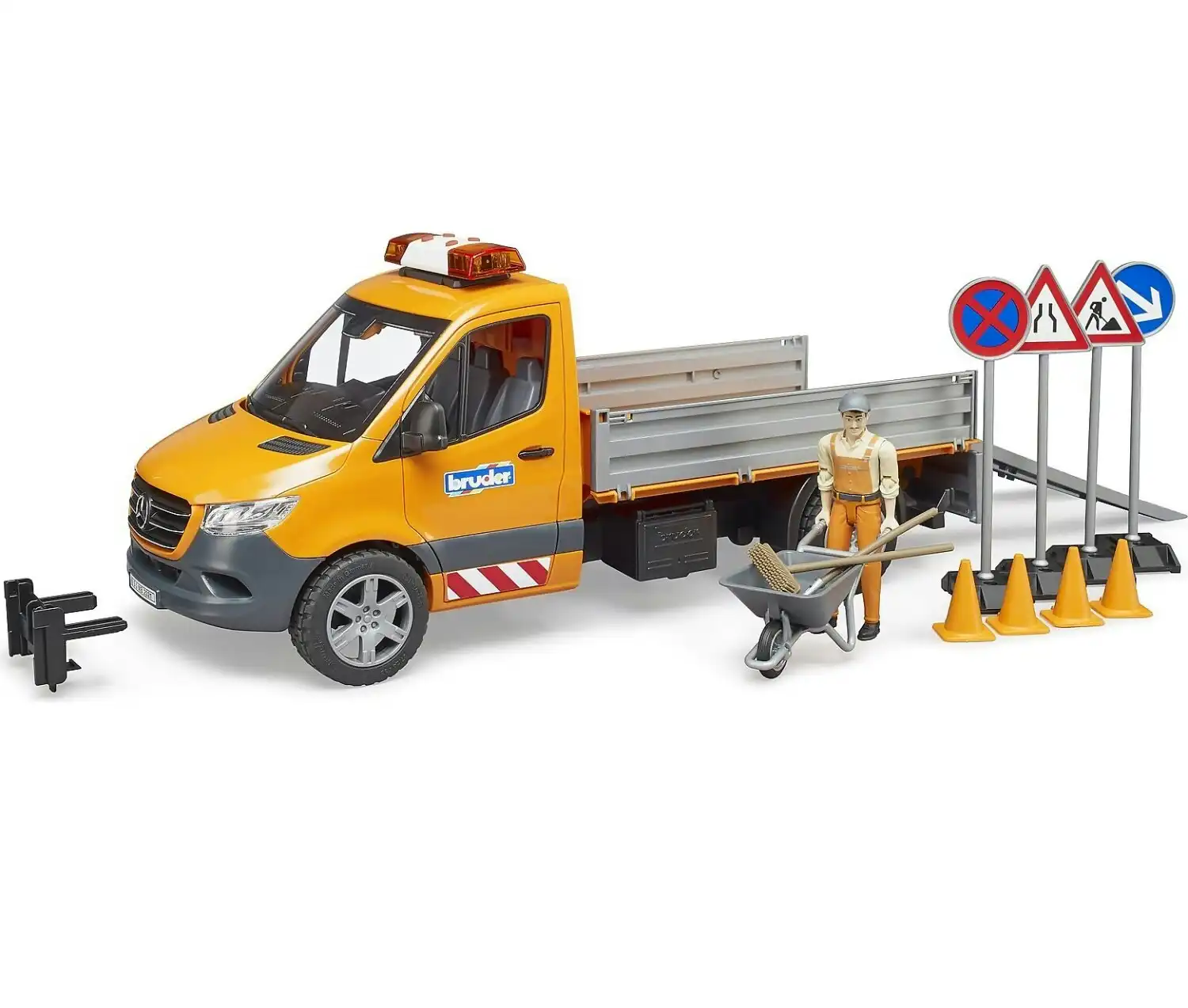 Bruder - Mercedes-benz Sprinter Municipal Vehicle Including Light And Sound Module Driver And Accessories 1:16 Scale