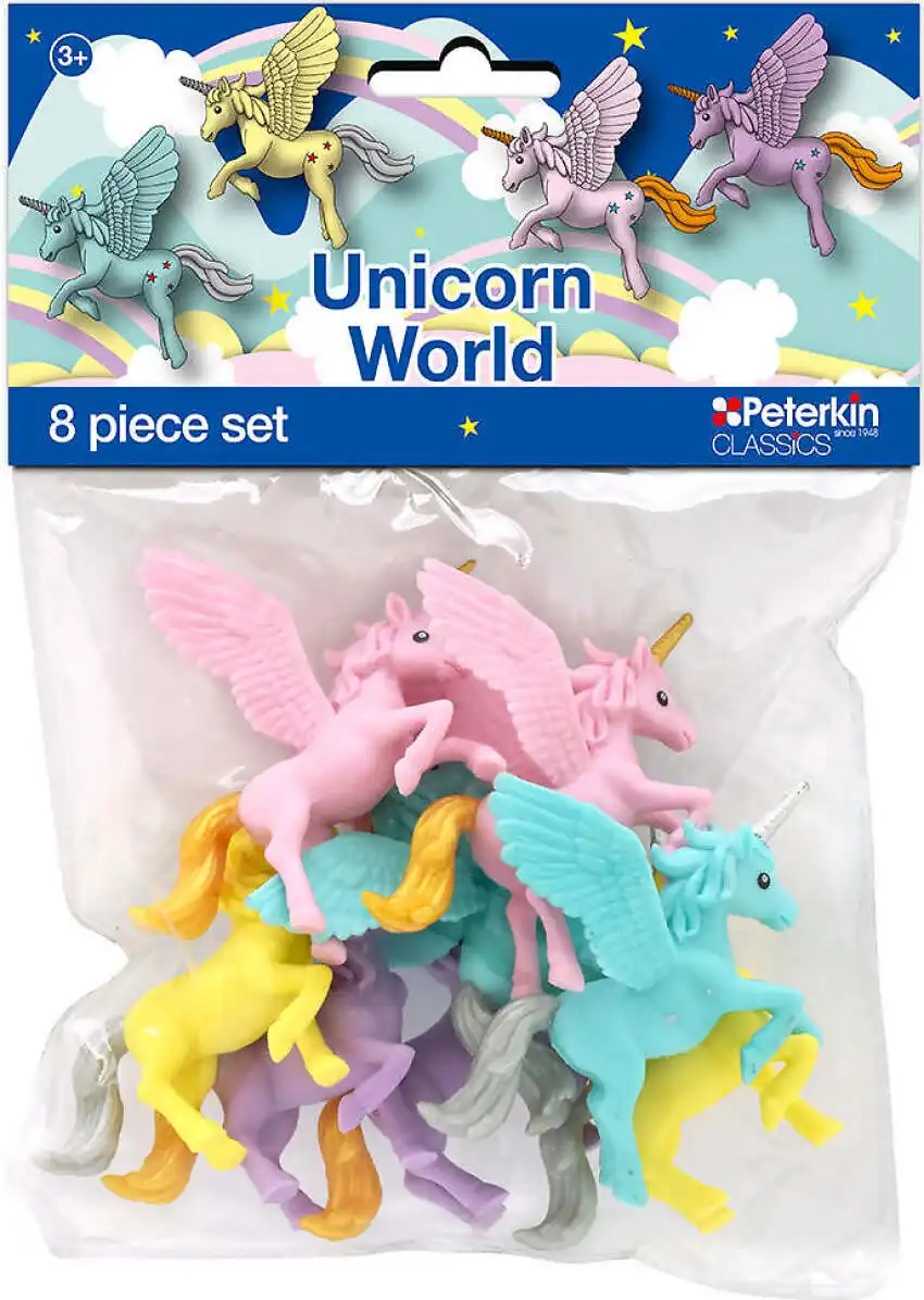 Peterkin - Classics Unicorn World 8 Piece Figure Set
