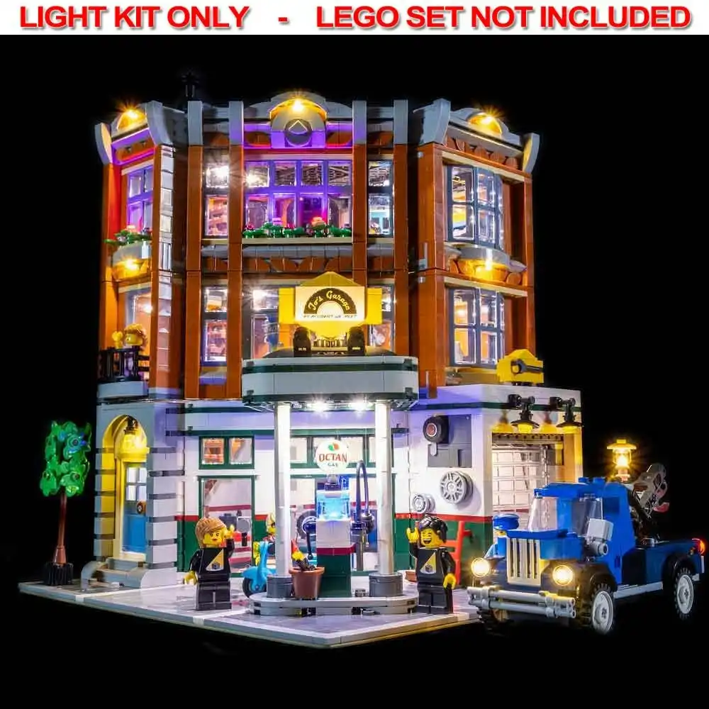 Light My Bricks - LIGHT KIT for LEGO Corner Garage 10264