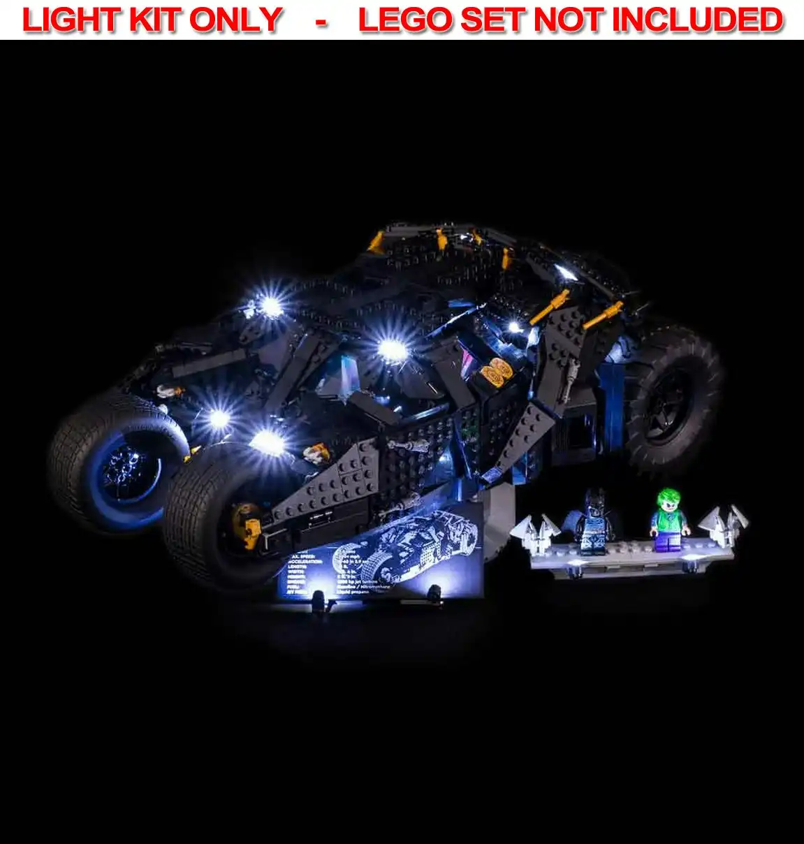 Light My Bricks - LIGHT KIT for LEGO Batman Tumbler 76240