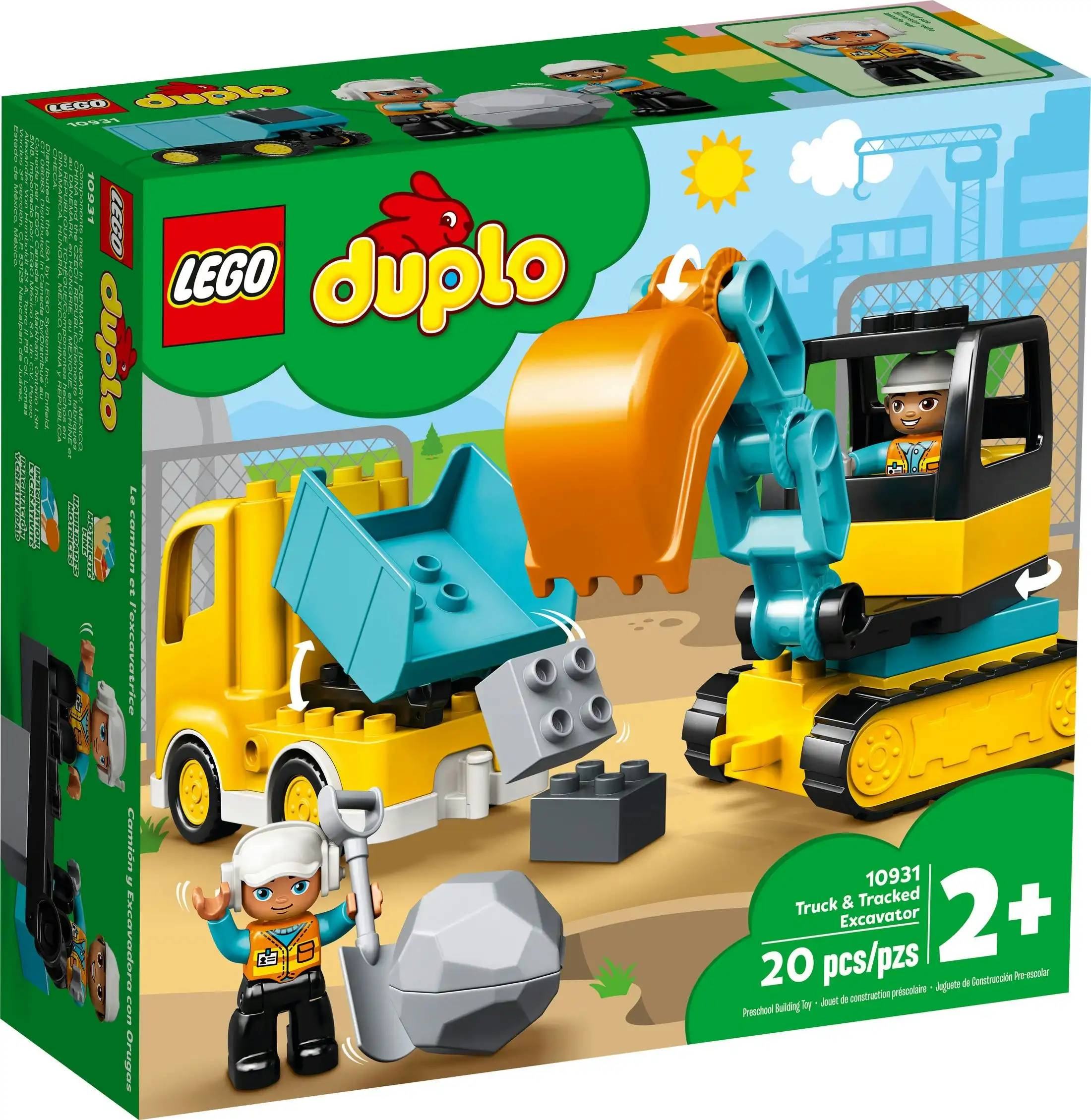 LEGO 10931 Truck & Tracked Excavator   - DUPLO